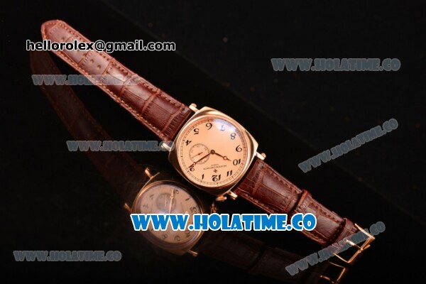 Vacheron Constantin Historiques American Asia Automatic Rose Gold Case with Black Arabic Numeral Markers and Rose Gold Dial - Click Image to Close